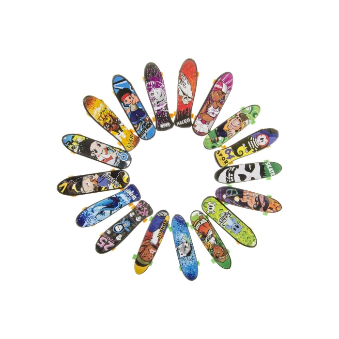 Finger skateboard mix of patterns