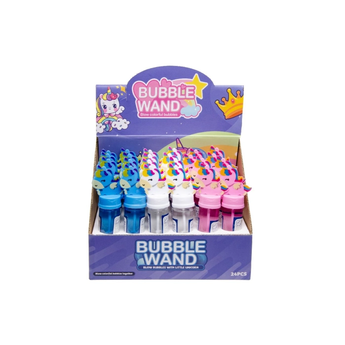 Unicorn soap bubbles