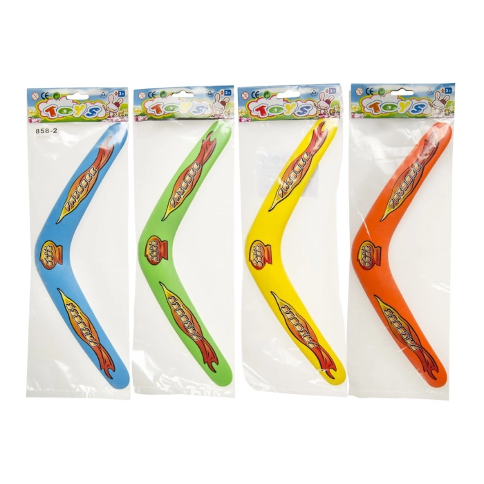 Plastic boomerang