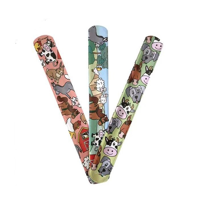 Snap bracelet for children - farm animals