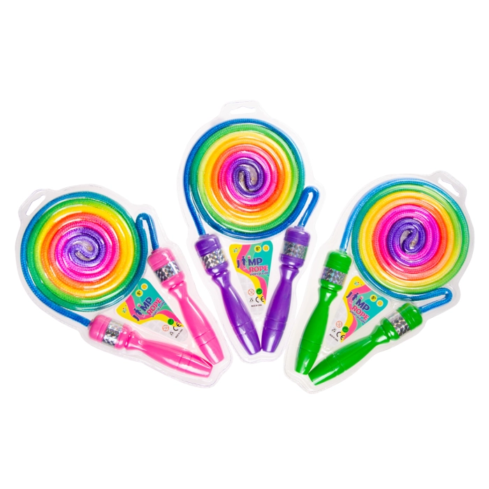 Rainbow jump rope