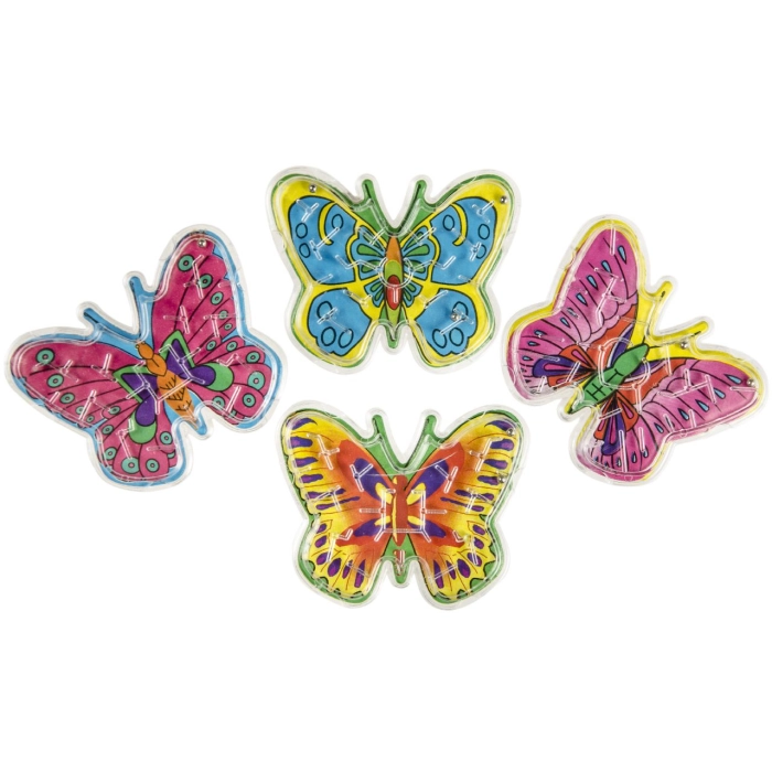 Arcade game with balls, maze - butterfly