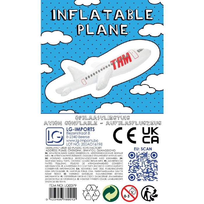 XL inflatable plane