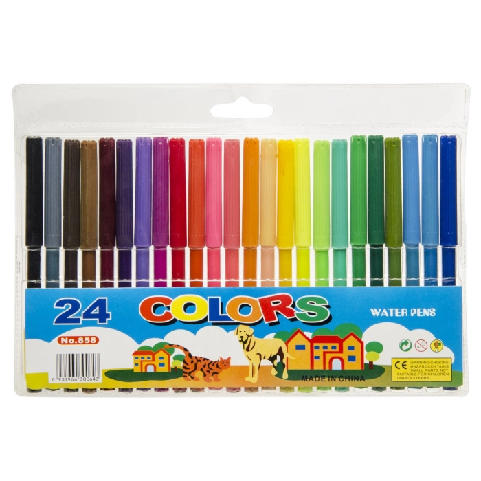 Set of 24 felt-tip pens
