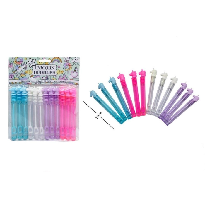 Soap bubbles unicorns - mini tubes 12 pieces