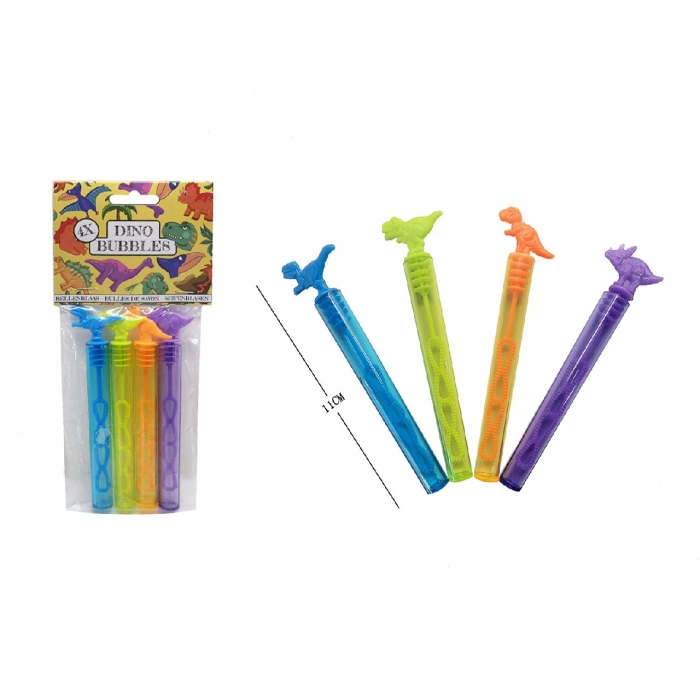 Dinosaur soap bubbles - 4 mini tubes