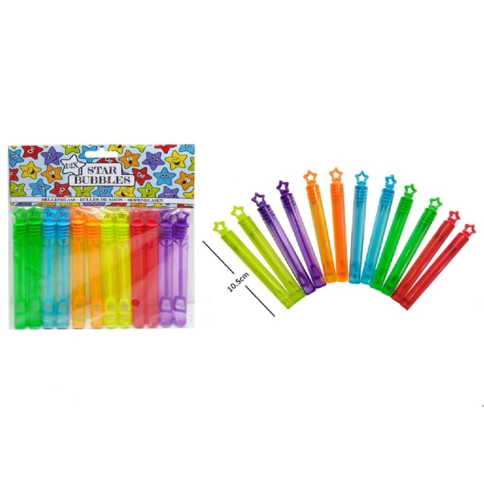 Soap bubbles stars - mini tubes 12 pieces