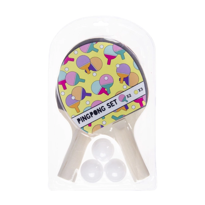 Ping pong paddles + 3 balls