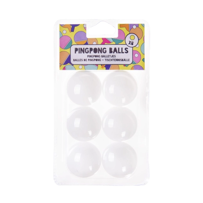 Set of 6 ping pong balls