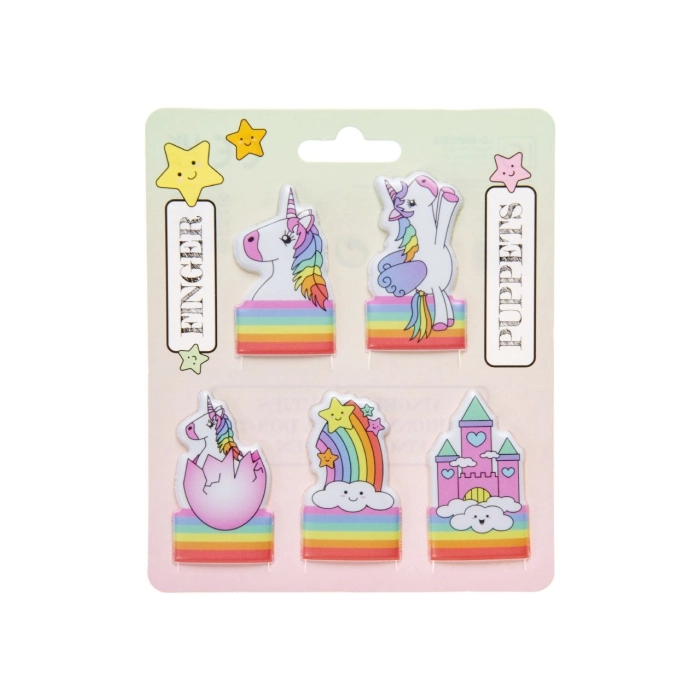 Finger puppet toys - unicorns 5 pcs