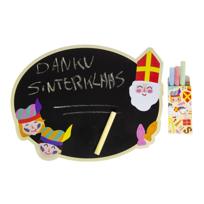 Drawing board + chalk - Christmas Sinterklaas