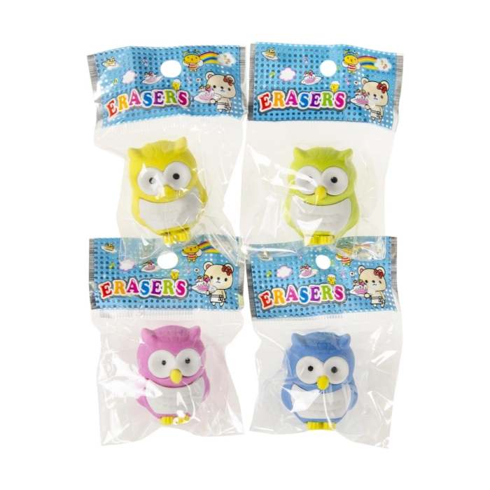 Owl eraser - mix