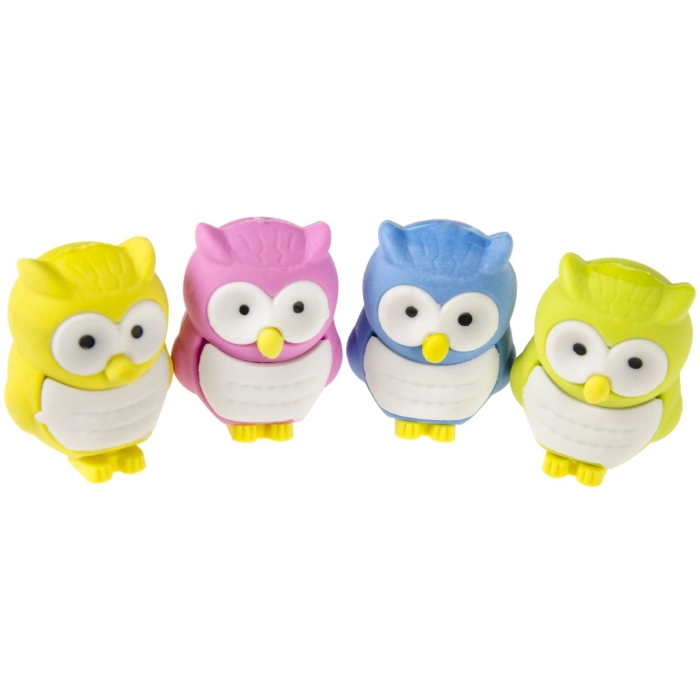 Owl eraser - mix