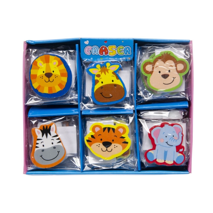Wild animals eraser - mix