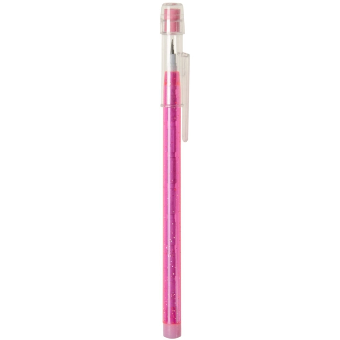 Push-up modular pencil with eraser
