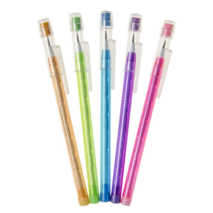 Push-up modular pencil with eraser