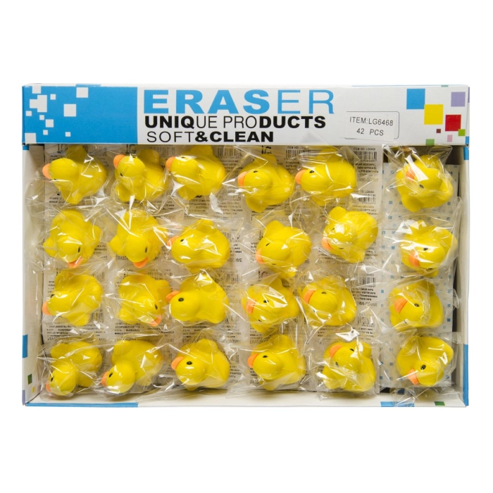 Yellow duck eraser