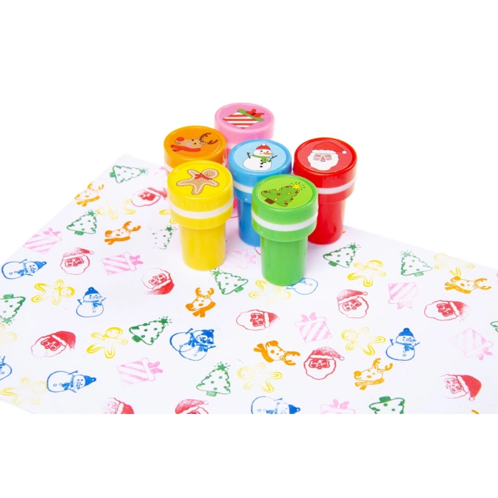 Plastic Christmas stamps