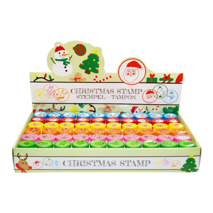 Plastic Christmas stamps