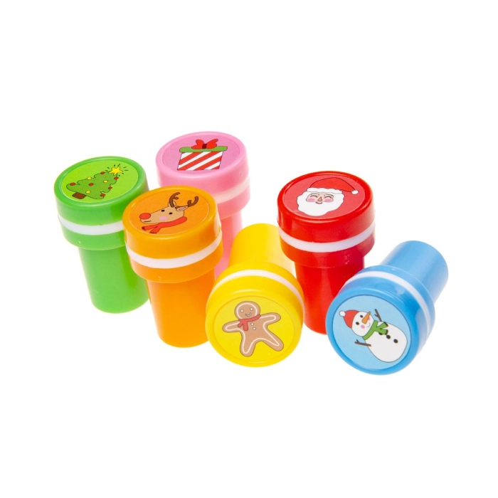 Plastic Christmas stamps