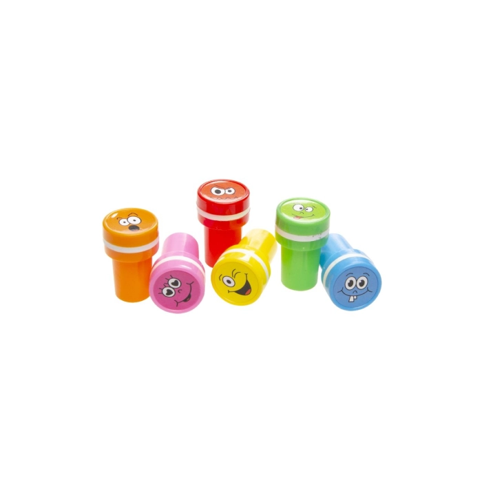 Plastic stamps happy faces emoticons