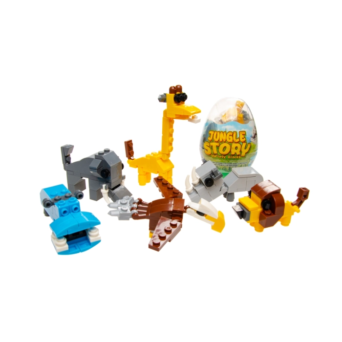 Egg blocks - build your own wild animal