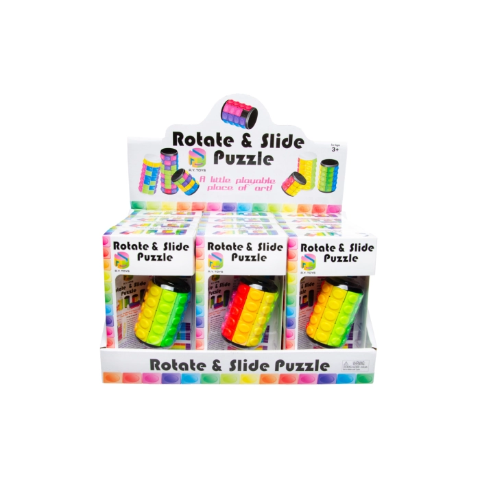 Fidget logic puzzle - rotating cylinder