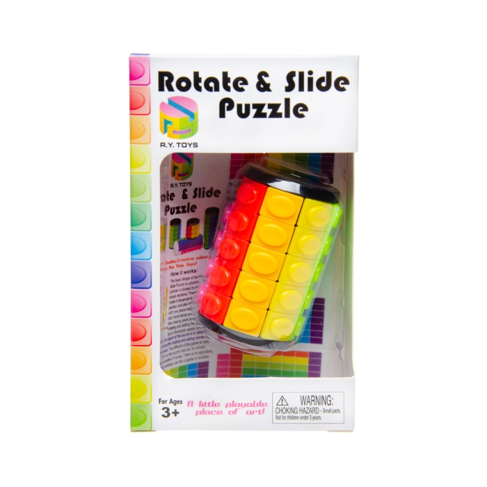 Fidget logic puzzle - rotating cylinder