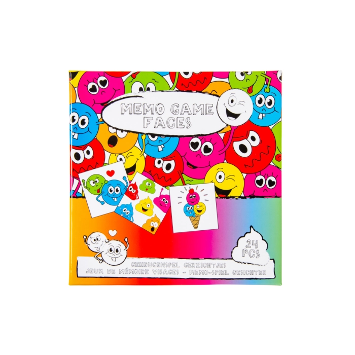 Memory-Spiel Memo - glückliche Gesichter