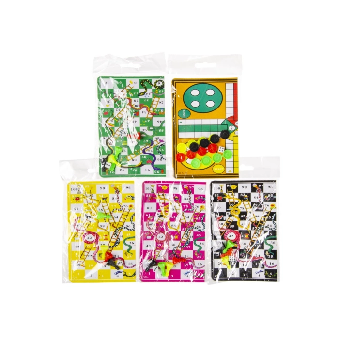 A mix of mini board games - Chinese Man and Snakes