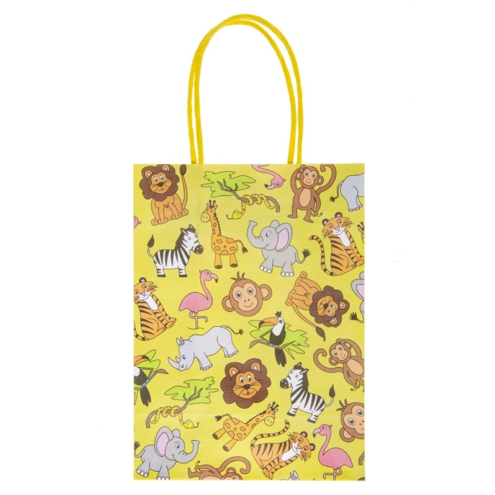 Wild animals gift bag - 16 x 22 x 9 cm
