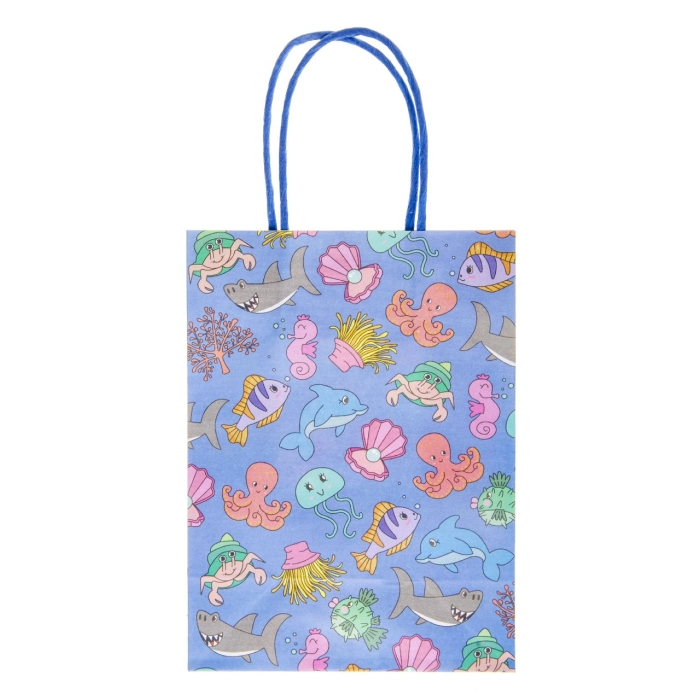 Sea animals gift bag - 16 x 22 x 9 cm