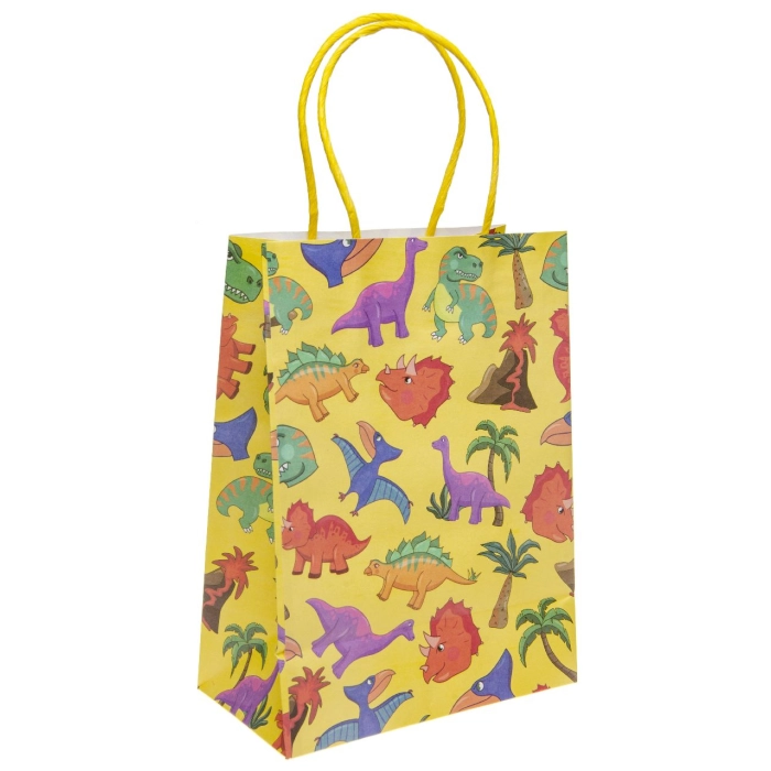 Dinosaur gift bag - 16 x 22 x 9 cm