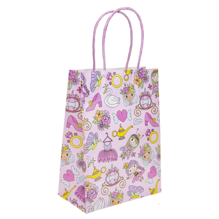 Princess gift bag - 16 x 22 x 9 cm