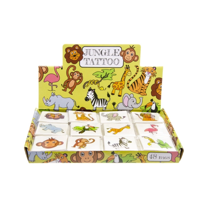 Wild animals tattoos for children - 12 pieces