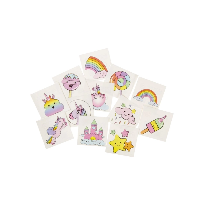 Tattoos for children unicorns - 12 pieces