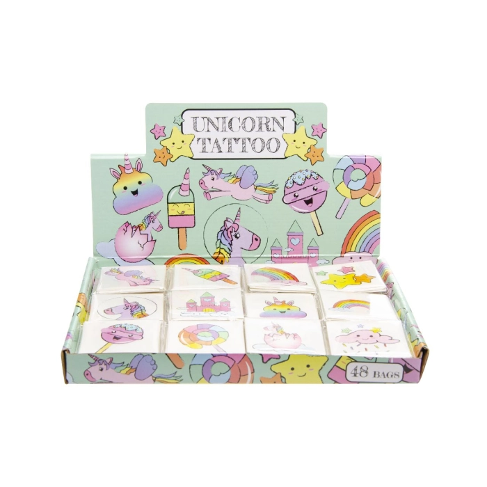 Tattoos for children unicorns - 12 pieces
