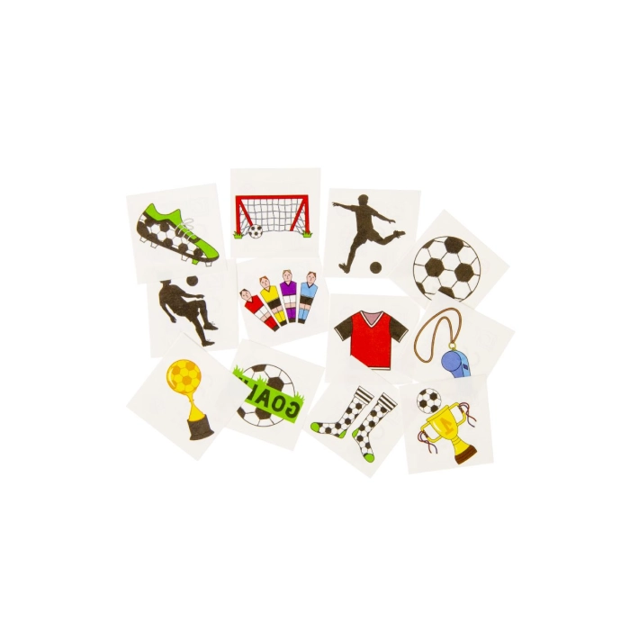 Children's football tattoos - 12 pieces