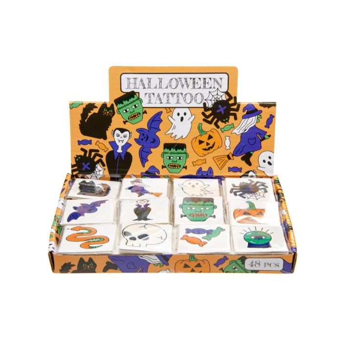 Halloween tattoos for children - 12 pieces