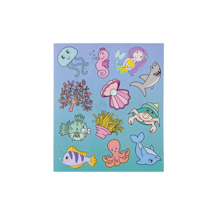 Set of stickers 12 pieces - sea animals