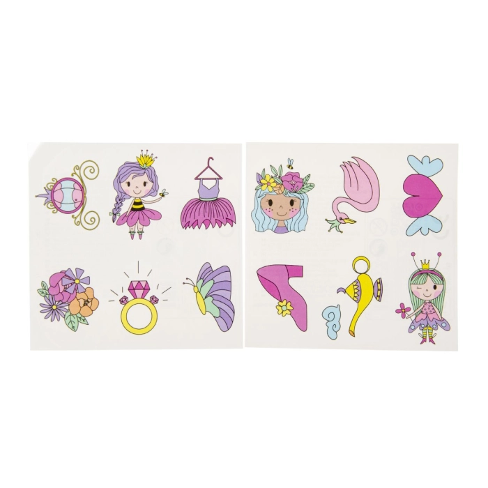 Set of 6 tattoos - Princess