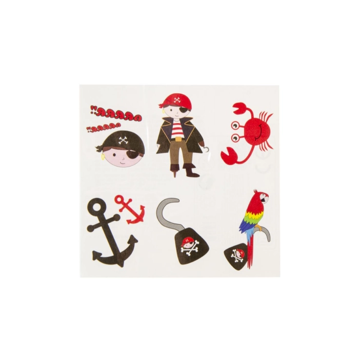 Set of 6 tattoos - Pirates