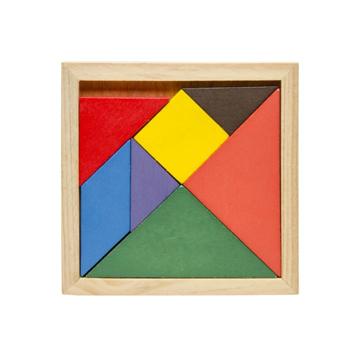 Hölzernes Tangram-Puzzle