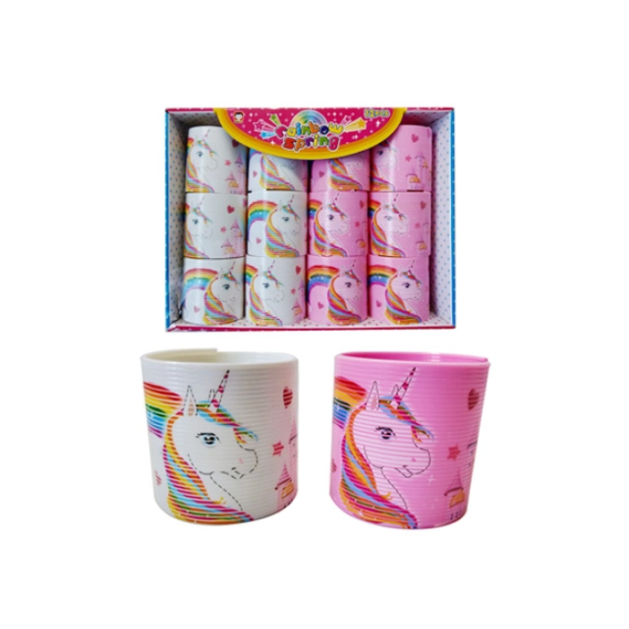 Unicorn toy spring