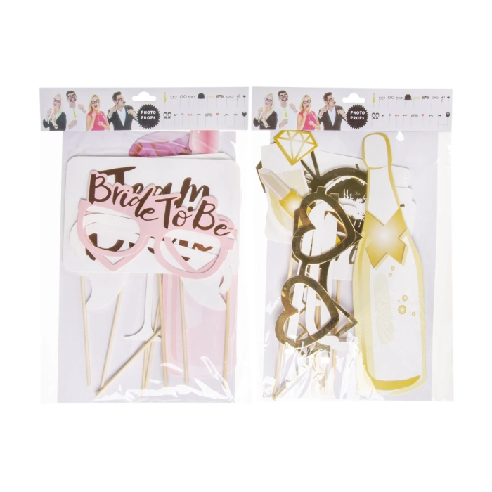 Photo accessories on Bride to Be sticks