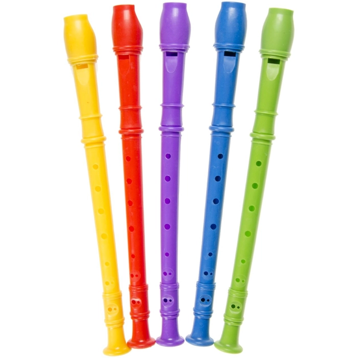 Flute plastic mix of colors