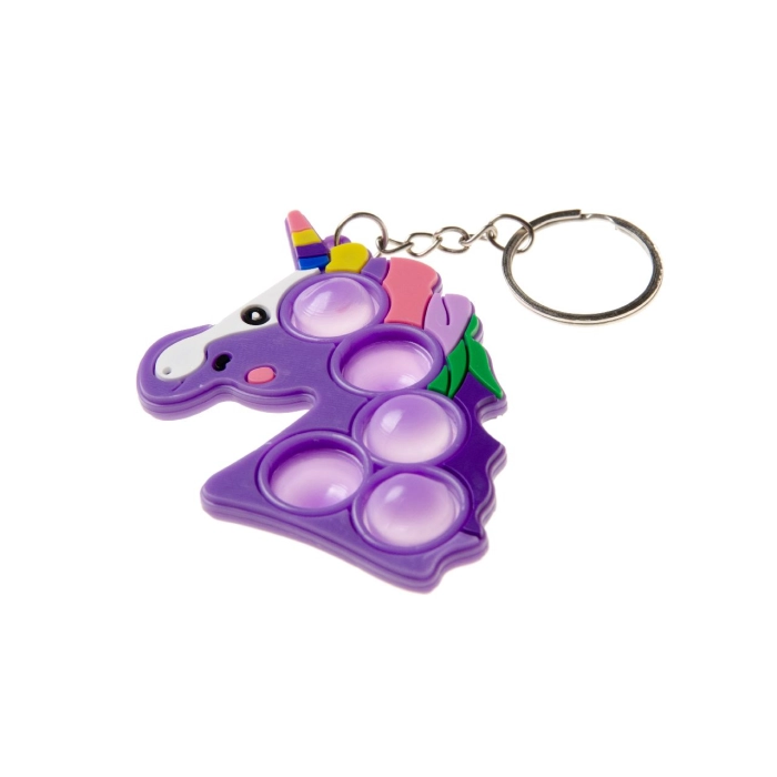 Klíčenka Fidget Pop s jednorožcem