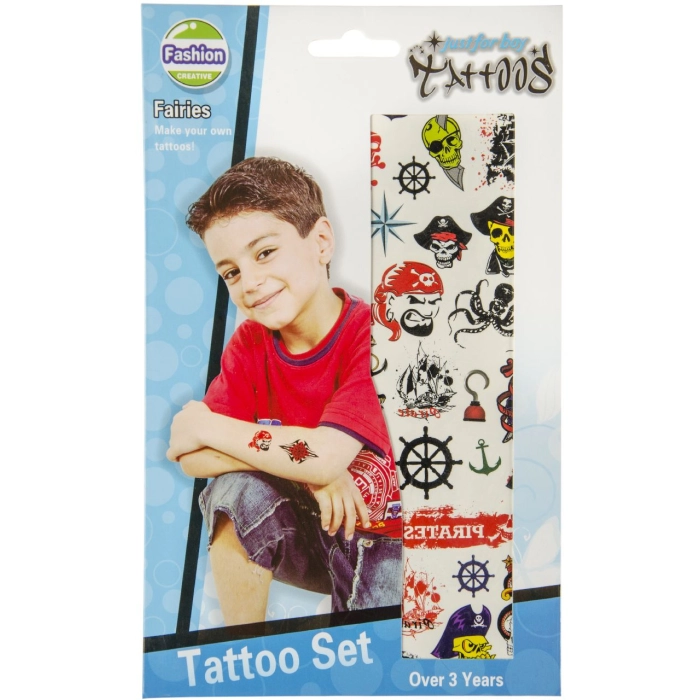 Tattoos for a boy - a set of 36 pieces