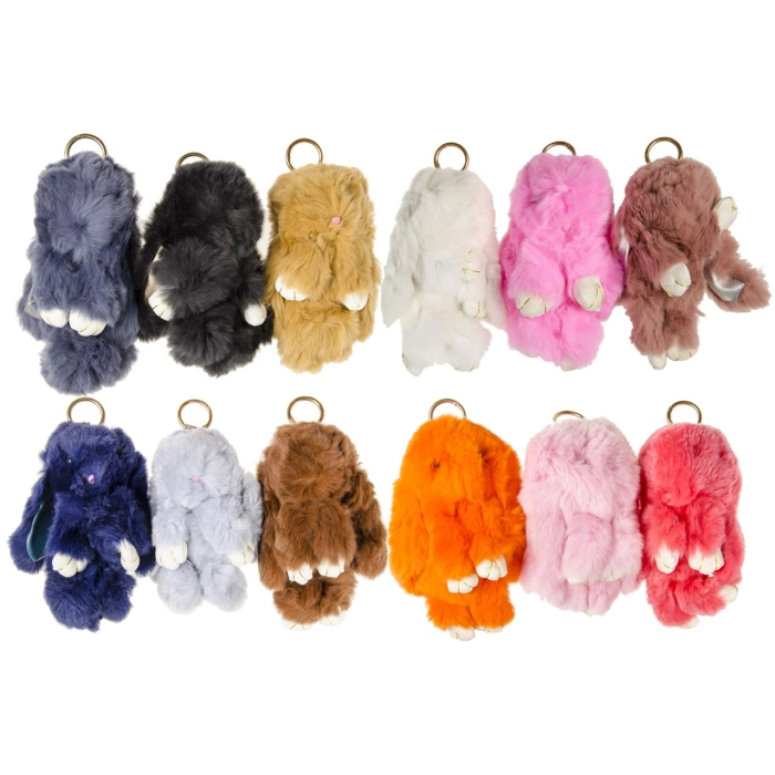 Purse pendant - fluffy rabbit