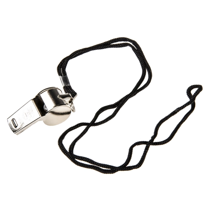 Metal whistle keyring